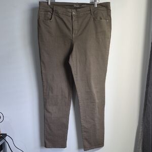 Style & Co. Slim Leg Pants in Taupe